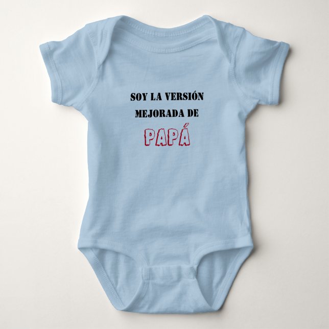 Enterizo soy la versión baby bodysuit (Front)