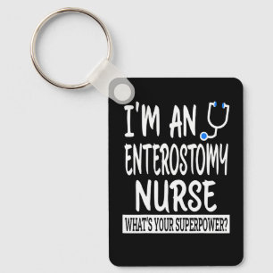 Enterostomy Nurse Nursing School & Medical Design Key Ring