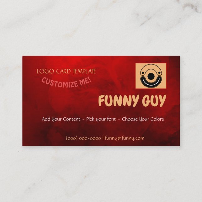 Entertainer Comedy Business Card (Front)