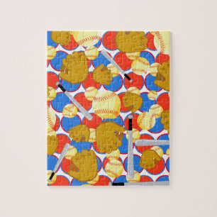 Entertaining Softball Jigsaw Puzzle