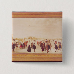 Entertainment on the Ice 15 Cm Square Badge
