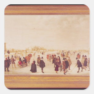 Entertainment on the Ice Square Sticker
