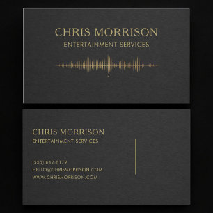 Entertainment Services Music Business Card