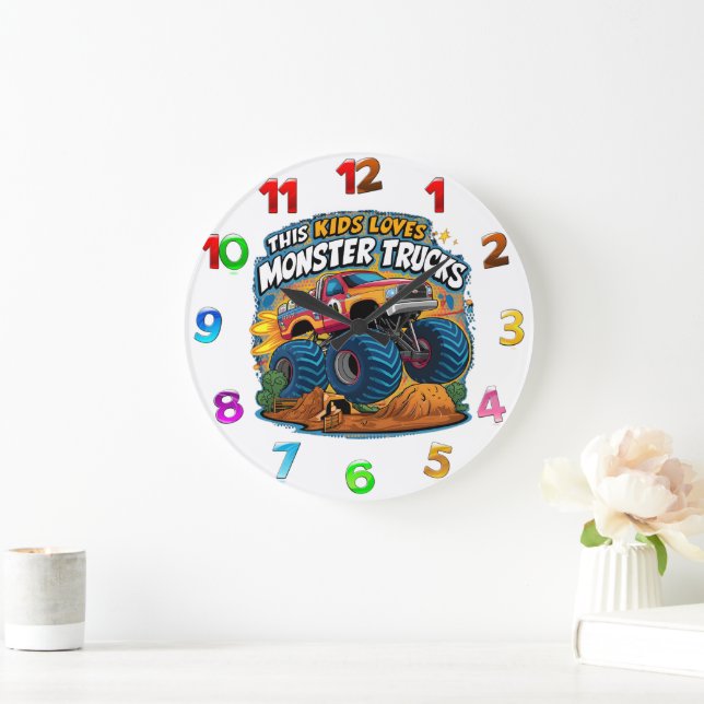 Enthraled by the Roar Large Clock (Home)