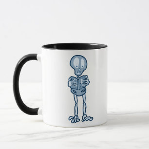 Enthraled Ethan Literary Skeleton with Book Mug