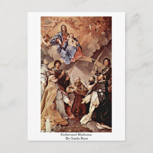 Enthroned Madonna By Guido Reni Postcard