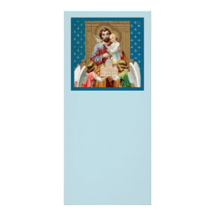Enthroned St. Joseph Receiving Vatican Maquette Rack Card