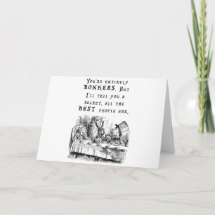 entirely bonkers A4 Card