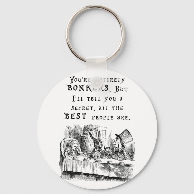entirely bonkers A4 Key Ring (Front)