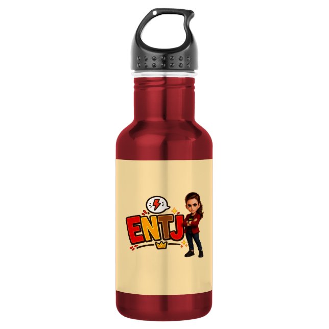 ENTJ — The Visionary Conqueror 532 Ml Water Bottle (Front)