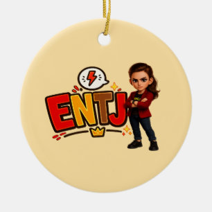 ENTJ — The Visionary Conqueror Ceramic Ornament