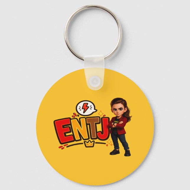 ENTJ — The Visionary Conqueror Key Ring (Front)