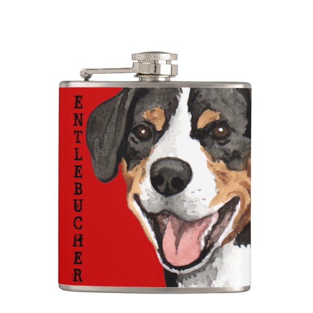 Entlebucher Colour Block Hip Flask (Front)
