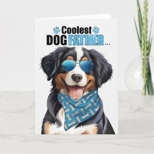 Entlebucher Mountain Dog Coolest Dad Father's Day Holiday Card