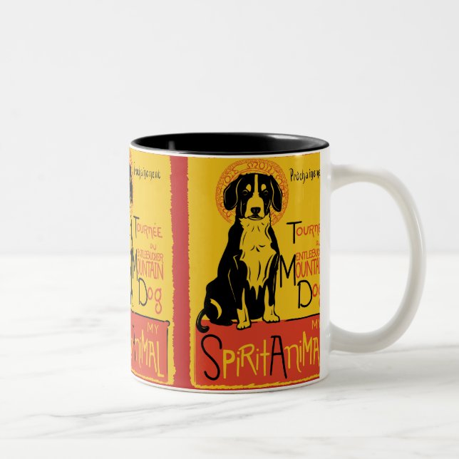 Entlebucher Mountain Dog Cute Dog Coffee Mug (Right)
