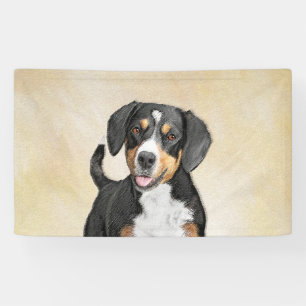 Entlebucher Mountain Dog Painting - Original Art Banner