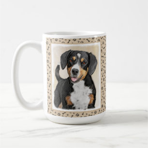 Entlebucher Mountain Dog Painting - Original Art Coffee Mug