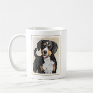 Entlebucher Mountain Dog Painting - Original Art Coffee Mug