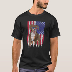 Entlebucher Mountain Dog Patriotic USA Pride Ameri T-Shirt