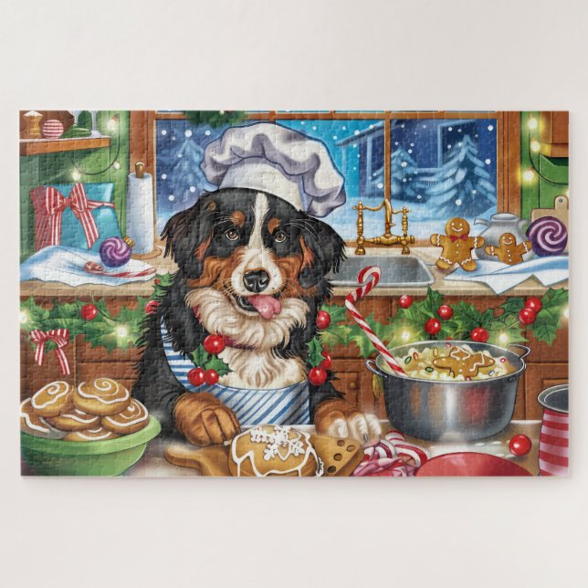 Entlebucher Mountain Holiday Baking: Festive Jigsaw Puzzle (Horizontal)