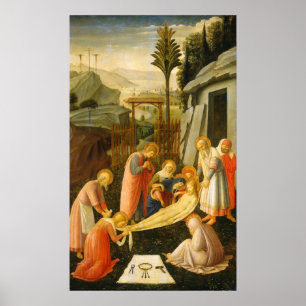 Entombment of Christ, Fra Angelico Fine Art Poster