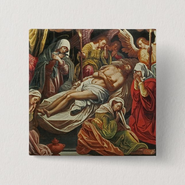 Entombment of Christ, Villabranca 15 Cm Square Badge (Front)