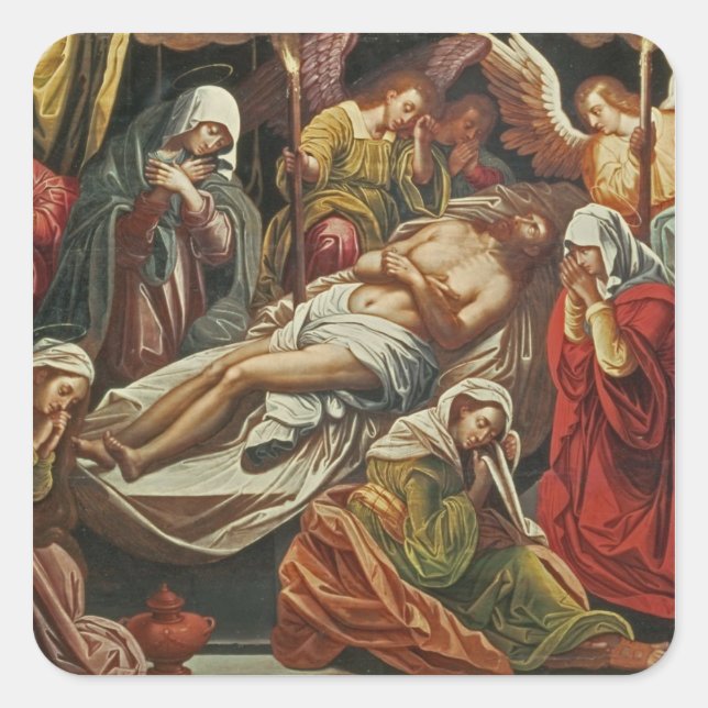 Entombment of Christ, Villabranca Square Sticker (Front)