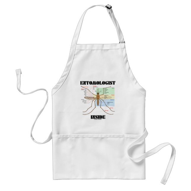 Entomologist Inside (Mosquito Anatomy) Standard Apron (Front)