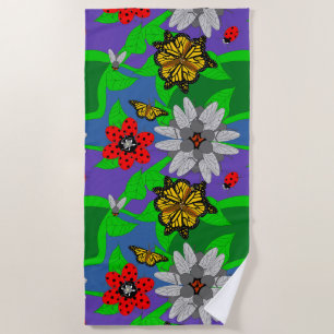 Entomologists Bouquet Beach Towel