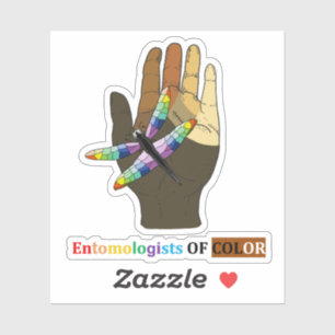 Entomologists of Colour Vinyl Stickers