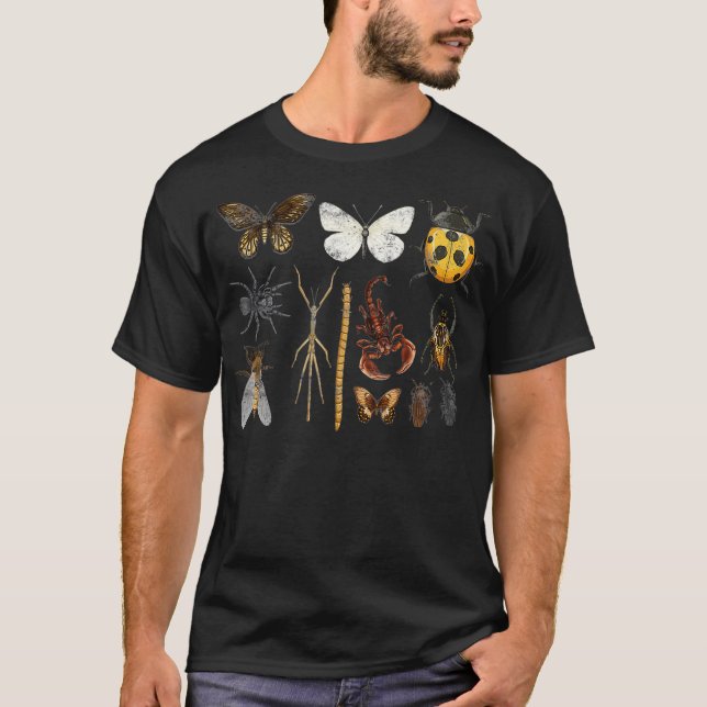 Entomology Insects Bug Identification Science T-Shirt (Front)
