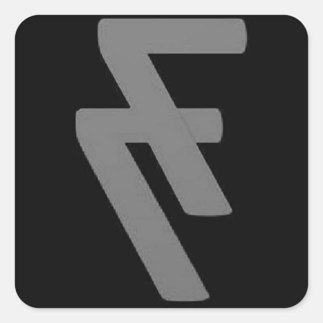 Entourage Alpha Design Square Sticker (Front)