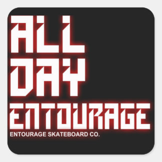 Entourage Skateboarding Sticker - SQUARE