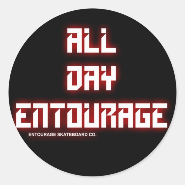 Entourage Stickers - Circle (Front)