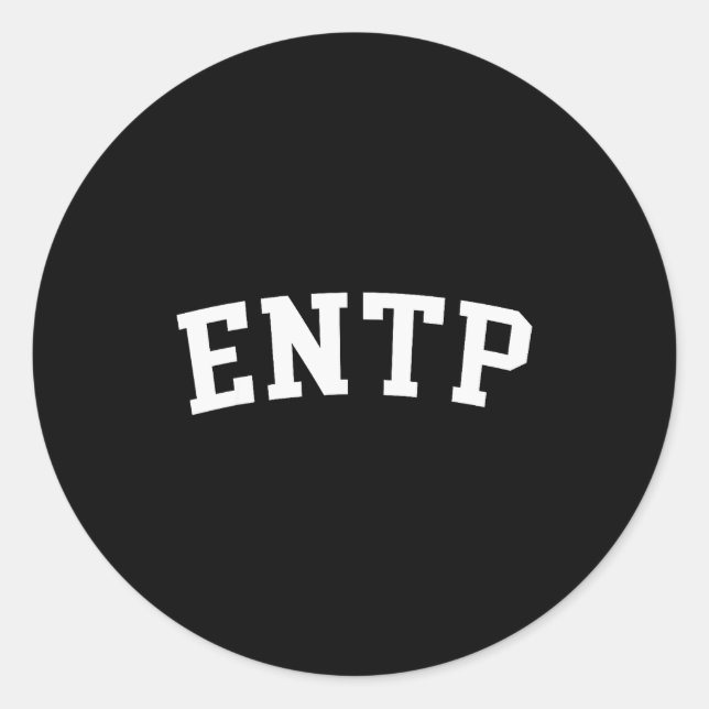 Entp  classic round sticker (Front)