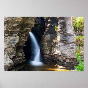 Entrance Cascade, Watkins Glen, New York Poster