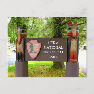 Entrance Centre Sitka National Historical Park, AK Postcard