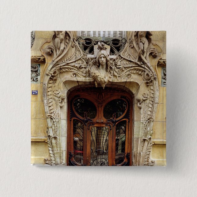 Entrance door to the apartments 15 cm square badge (Front)