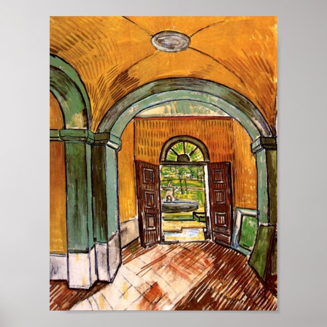 Entrance Hall St-Paul Hospital Van Gogh Fine Art Poster (Front)