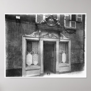 Entrance of a brothel in Paris Poster