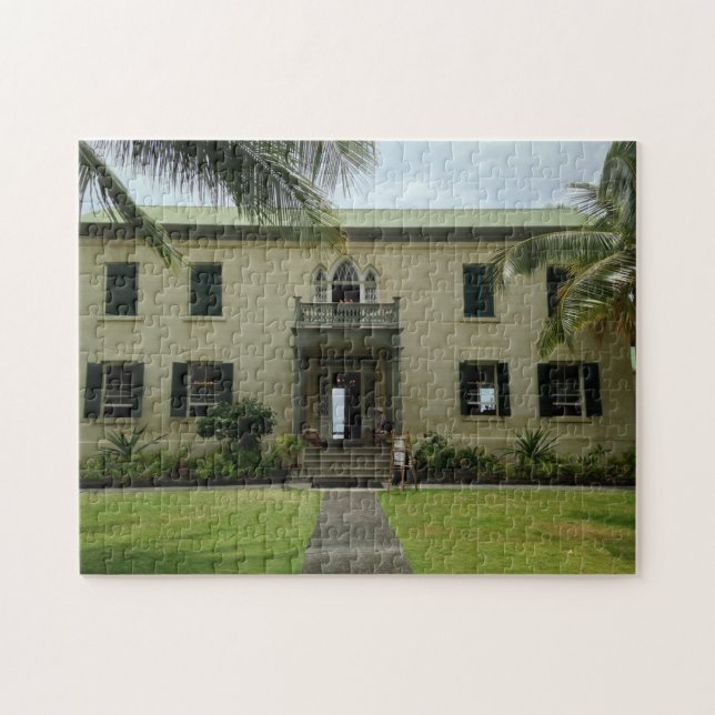 Entrance of Hulihe'e Palace in Kailua-Kona, Hawaii Jigsaw Puzzle (Horizontal)