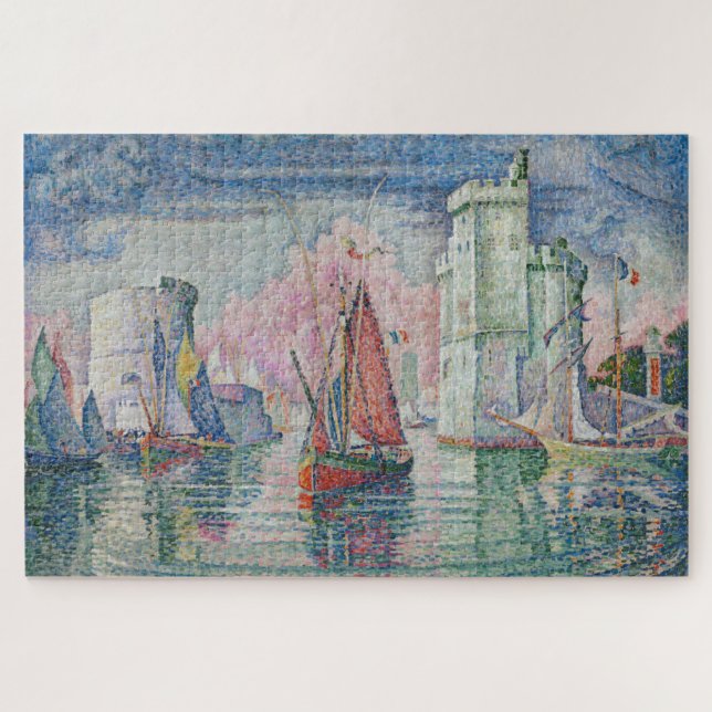 Entrance of La Rochelle Harbour, Paul Signac Jigsaw Puzzle (Horizontal)