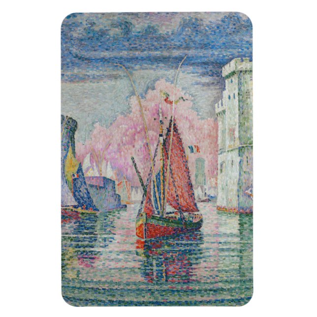 Entrance of La Rochelle Harbour, Paul Signac Magnet (Vertical)