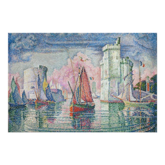 Entrance of La Rochelle Harbour, Paul Signac Photo Print (Front)