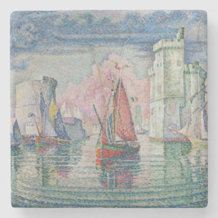 Entrance of La Rochelle Harbour, Paul Signac Stone Coaster
