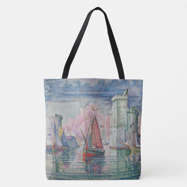Entrance of La Rochelle Harbour, Paul Signac Tote Bag (Front)