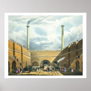 Entrance of the Railway at Edge Hill, Liverpool, p Poster