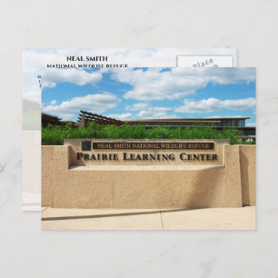 Entrance Prairie Learning Center Neal Smith Refuge Postcard