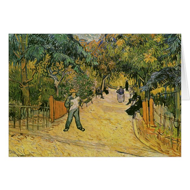 Entrance, Public Park in Arles Van Gogh Fine Art (Front Horizontal)