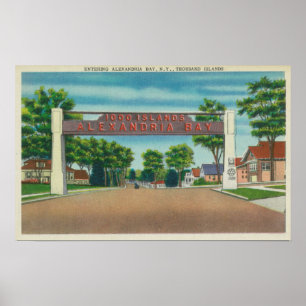 Entrance to Alexandria Bay View Poster